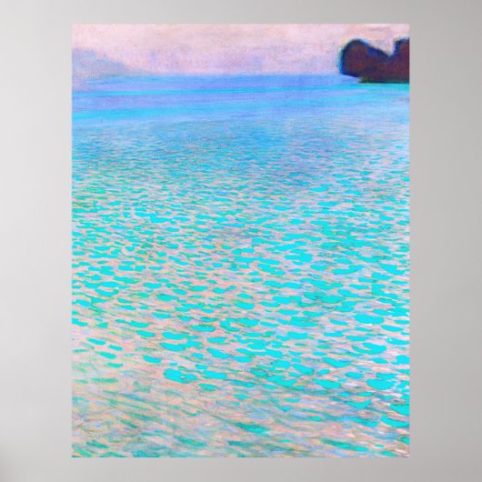 Poster La célèbre peinture de Gustav Klimt's Attersee. (Devant)
