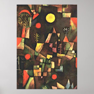 Poster La célèbre peinture de Klee, Pleine lune