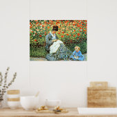 Poster La célèbre peinture de Monet : Camille Monet et l' (Cuisine)