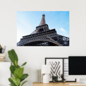 Poster La célèbre Tour Eiffel à Paris, France (Bureau à domicile)