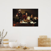 Poster La Cène À Emmaüs (Cuisine)