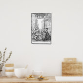 Poster La Cène de la moisson, des Roxburghe Ballads (Cuisine)