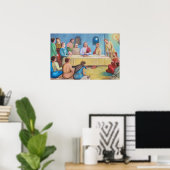 Poster La Cène : Jésus et les disciples (Bureau à domicile)
