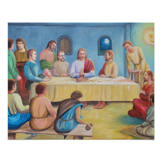 Poster La Cène : Jésus et les disciples (Devant)