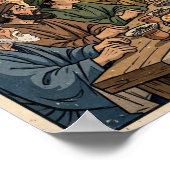 Poster La Cène — Ukiyo-e (Coin)