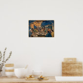 Poster La Cène — Ukiyo-e (Cuisine)