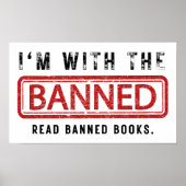 Poster La censure des livres interdits, je suis avec l'in (Devant)