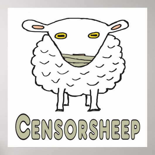 Poster La censure des moutons (Devant)