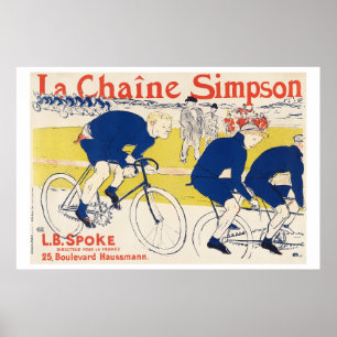 Poster La chaîne Simpson 1896 Henri de Toulouse-Lautrec