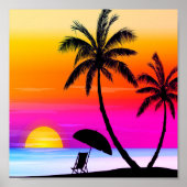 Poster La chaleur du Sunset Beach sur (Devant)