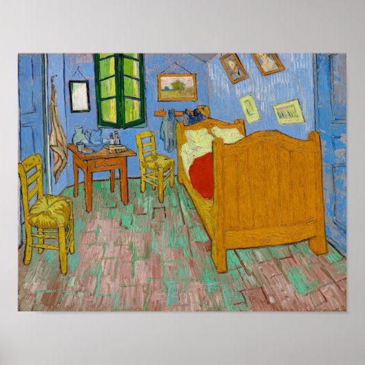 Poster La chambre à coucher de Van Gogh (Devant)