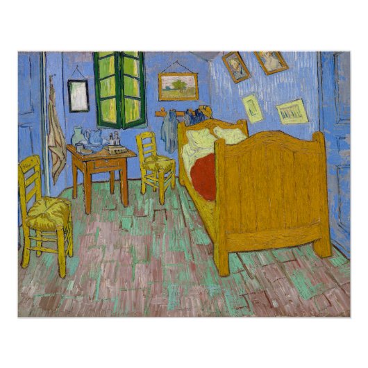 Poster La chambre à coucher de Vincent Van Gogh (Devant)