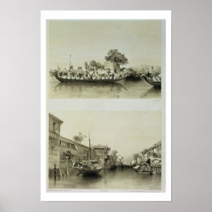 Poster La Chambre de folie française et d'un négociant de