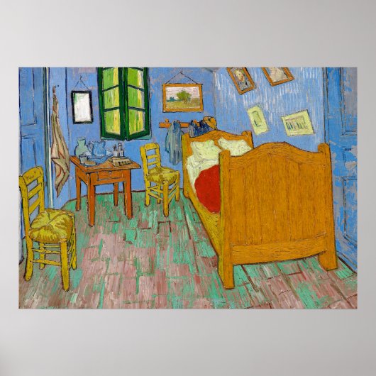 Poster La chambre de Van Gogh dans Arles Peinture Art (Devant)