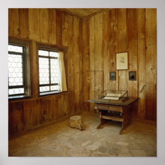 Poster La chambre Luther dans le château de Wartburg (Devant)