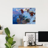 Poster La chance du chasseur par Charles Marion Russell (Bureau à domicile)