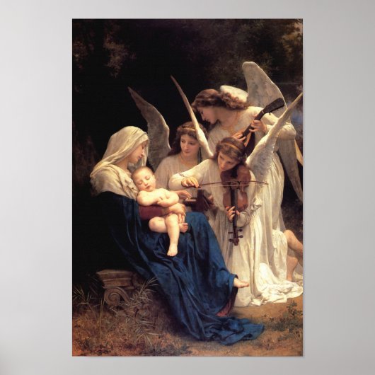 Poster La chanson des anges de William Bouguereau (Devant)