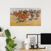Poster La charge de cavalerie (Bureau à domicile)