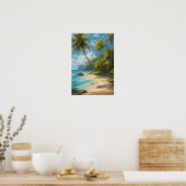 Poster La charmante plage de sable (Cuisine)