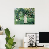 Poster La chasse aux papillons, 1874 (Bureau à domicile)