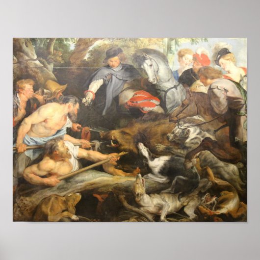 Poster La chasse aux sangliers (Devant)