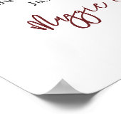 Poster La chasse est au-dessus du Mariage floral rustique (Coin)