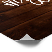 Poster La chasse est au-dessus du Mariage floral rustique (Coin)