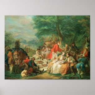 Poster La Chasse, XVIIIe siècle