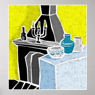 Poster La cheminée