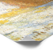 Poster La cheminée à grain du matin, Effet neige de Claud (Coin)