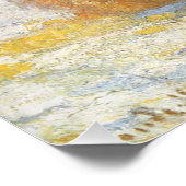 Poster La cheminée à grain du matin, Effet neige de Claud (Coin)