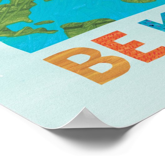 Poster La chenille affamée | Être gentil (Coin)