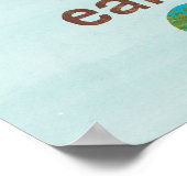 Poster La chenille affamée | Paix, Amour, Terre (Coin)