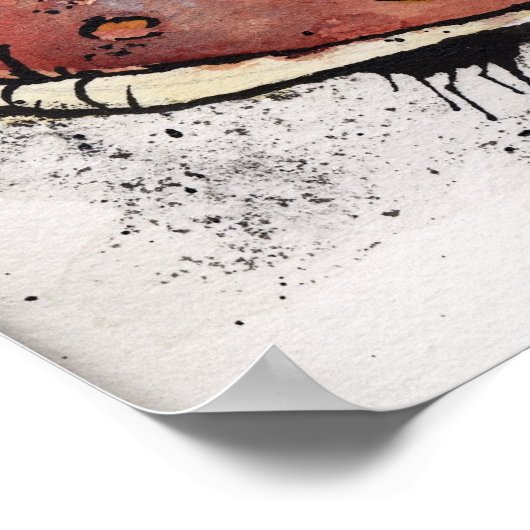 Poster La chenille Mako Vaping (Coin)