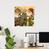 Poster "La chèvre de traîneau" par Jenny Nystrom (Bureau à domicile)