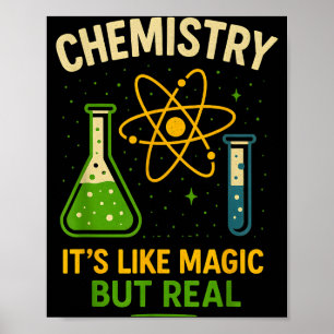 Poster La chimie, c'est comme de la magie Prof de science