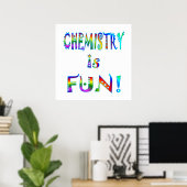 Poster La chimie est amusante (Bureau à domicile)