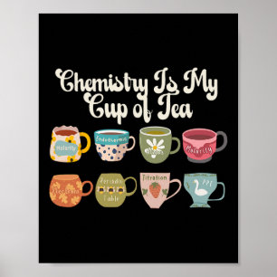 Poster La chimie est ma tasse de thé Laboratoire scientif