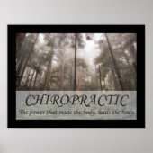 Poster La chiropratique guérit les citations du corps (Devant)