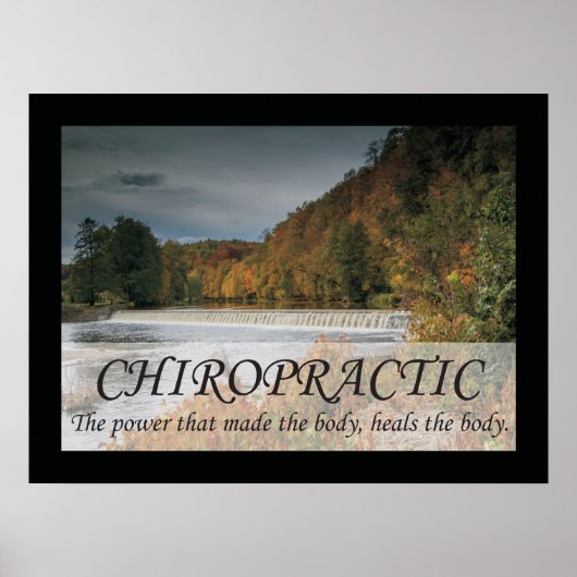 Poster La chiropratique guérit les citations du corps (Devant)