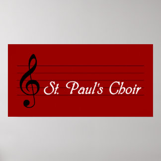 Poster La chorale de St. Paul