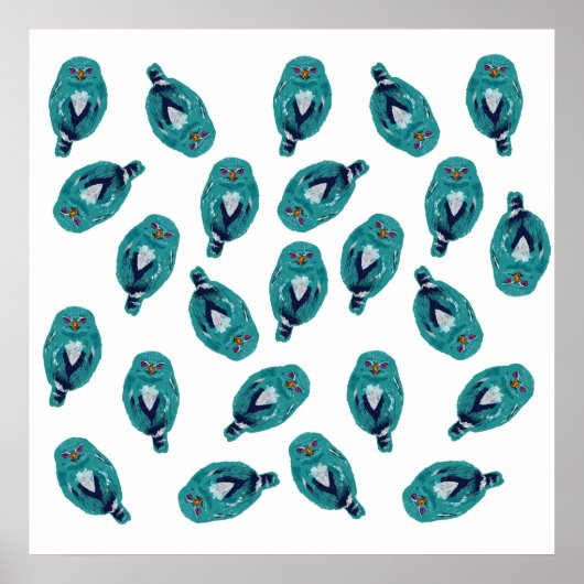 Poster La chouette bleue (Devant)