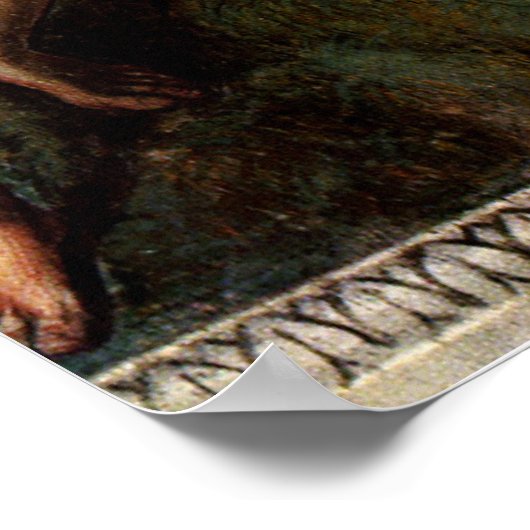 Poster La chute - Adam et Ève par Raphael Sanzio (Coin)