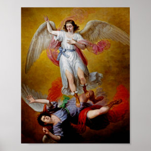 Poster La chute de Lucifer par Antonio Maria Esquivel