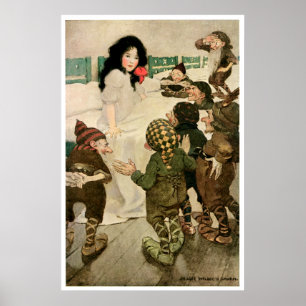 Poster "La chute de neige et les sept petits hommes"
