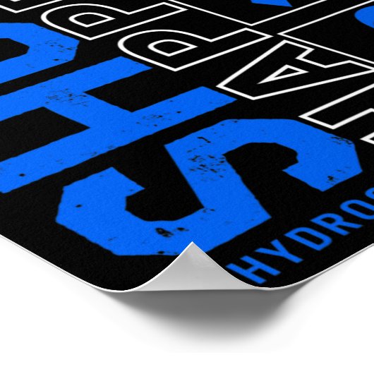 Poster La Chute de sensibilisation à l'hydrocéphalie se p (Coin)