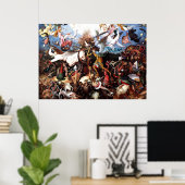 Poster "La chute des anges rebelles" de Pieter Bruegel (Bureau à domicile)