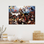 Poster "La chute des anges rebelles" de Pieter Bruegel (Cuisine)