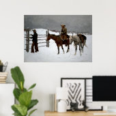 Poster La chute du cowboy (Bureau à domicile)