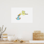 Poster La cigogne donne un bébé (Cuisine)